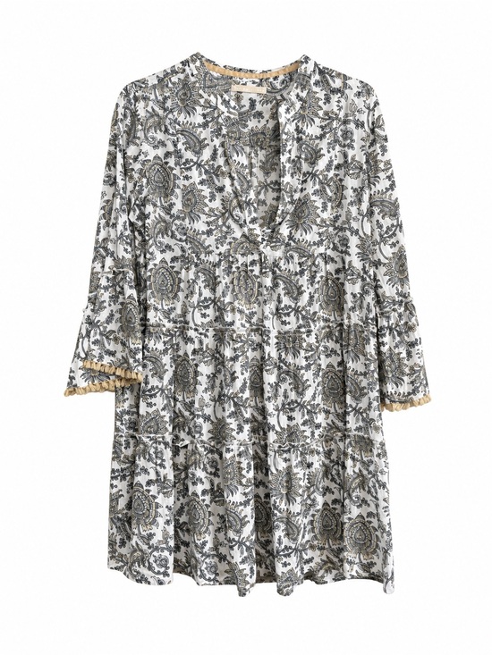 lola Australia Dresses & Skirts - Lola Australia Boho Paisley Cotton Tiered Dress Size M